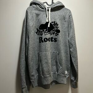 Roots light grey hoodie